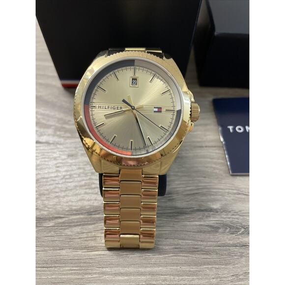 Tommy Hilfiger Men\'s Riley Gold-Tone Multifunction Watch TH.397.1.34.2863 main image 12